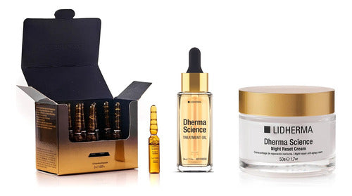 Dherma Science Kit Firming Cream + Oil + Ampoules Lidherma 0