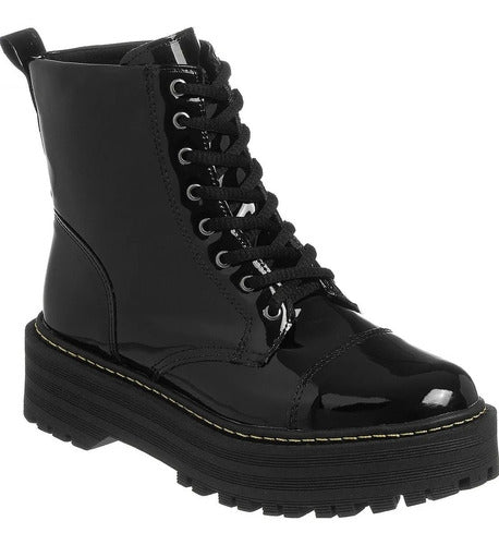 Amorelle Bota Femenina Tractorada Plataforma Lumiss Colores 4