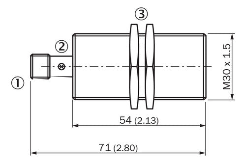 Sensor Inductivo Sick Sn 15mm Rasante  M30 Pnp 1