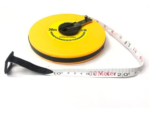 Agronomist 30m Flexible Measuring Tape with Retractable Handle 1