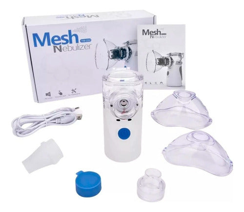 Rechargeable Portable Bivolt Mesh Nebulizer - White 1
