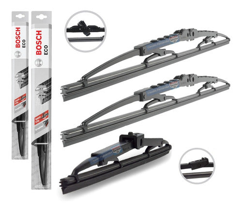 Bosch Kit 3 Windshield Wipers Eco for Chevrolet Agile 0