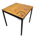 BOVEN Industrial Style Iron and Wood Brewery Bar Table 80x80 0