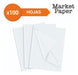 Market Paper White Tissue Paper 50x70 Ream X 100 Sheets Packaging 1