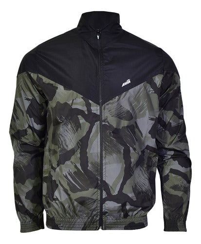 Avia Windbreaker Jacket Black/Green for Men 0