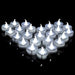 LED White Candles with Cold Light Glow Party Wedding Luminous Decoration Set 8