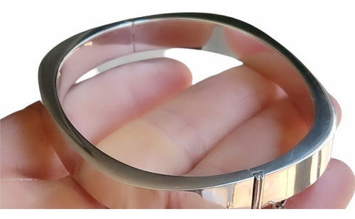 925 Silver Hinged Bangle Bracelet 9mm Thickness 1