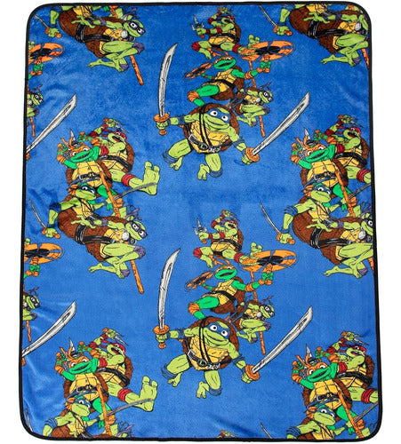 Jay Franco Nickelodeon Teenage Mutant Ninja Turtles Mutant Mayhem Leonardo Nogginz Set - 40 x 50 Inch 1