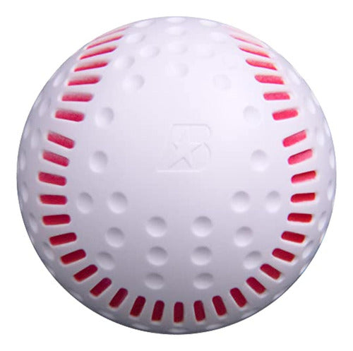 Baden Dimpled White Baseballs with Red Stitching (Dozen) 1