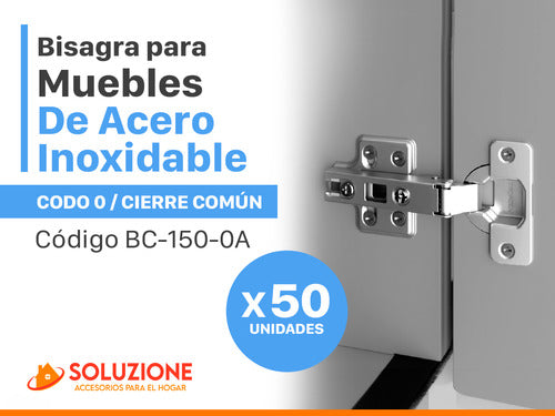 Bronzen 35mm Codo 0 Premium Stainless Steel Hinge X 50 Units 1