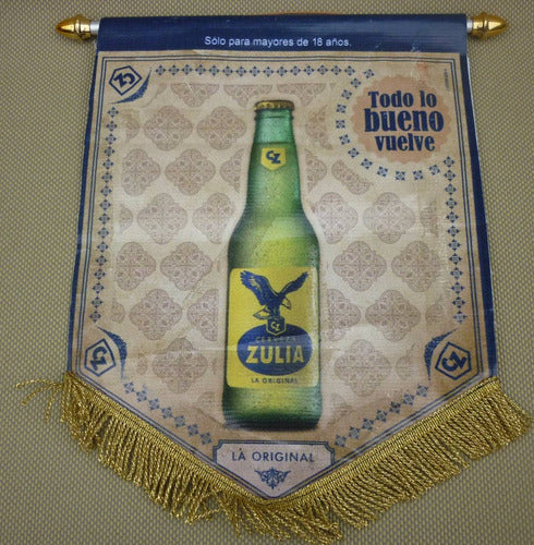 Banderín Propaganda Cerveza Zulia 2