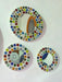 VENECIA Circular Mirror with Mosaics - 60cm Diameter 5