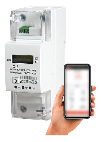 Pronext Medidor De Consumo Luz Hogar Riel Con Reset Smart App Wifi 0