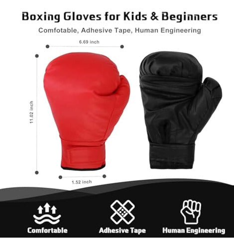 2 Pares De Guantes De Boxeo Para Hombres Y 3