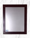 Tricolor Rectangular Mirror 50x60 Brown Glass Frame Vertical or Horizontal 1