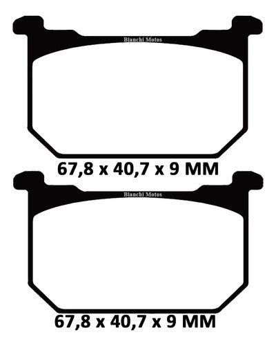 Pastilla Freno Kawasaki Fa 68 Suzuki Bianchi Motos 1
