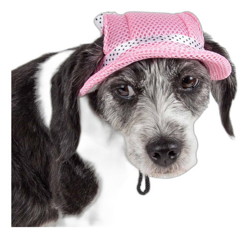 Pet Life Sea Spot Sun Protector Ultra Violet Adjustable Dog Hat 0