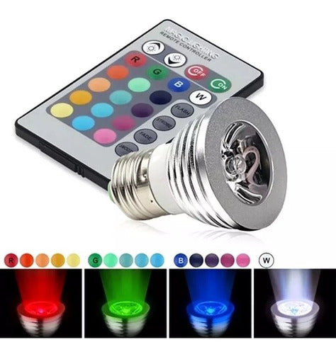 Cuak The Hell RGB LED Dichroic Lamp E27 with Remote Control 1