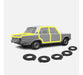 Burkool Door and Trunk Seals Combo for Fiat 1600 + Surprise Gift 0