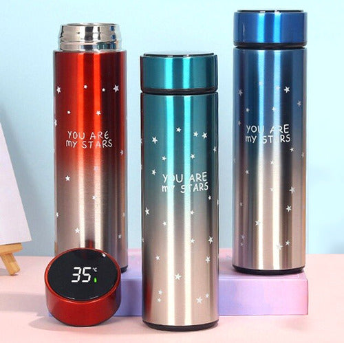 CompraHoy Digital Thermos Bottle, Stainless Steel, Temperature Indicator 500ml 12777 5