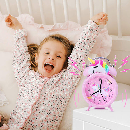 Reloj Despertador De Unicornio Para Nias Y Nios, Bonita Deco 3