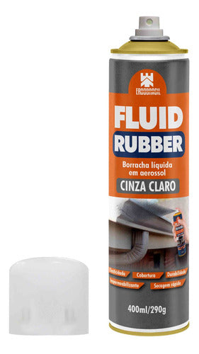 Borracha Líquida Cinza 400ml/290g - Fluid Rubber 1