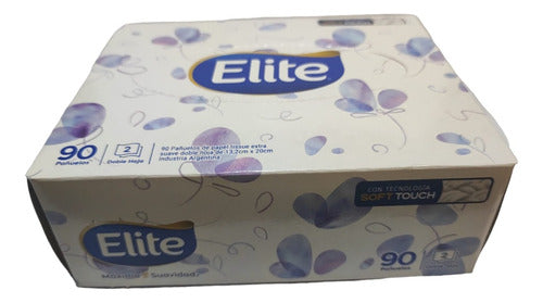 Elite Tecno Soft Touch Double Layer Tissue Handkerchiefs X90 U Flower 0