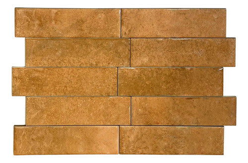 Loysa Cerámica Revestimiento Pared Ladrillo 7,5x25cm Terracota 1