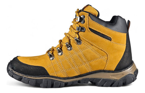 Seta Botas Borcegos Trekking Para Hombre Cuero Cocidos 39 Al 44 3