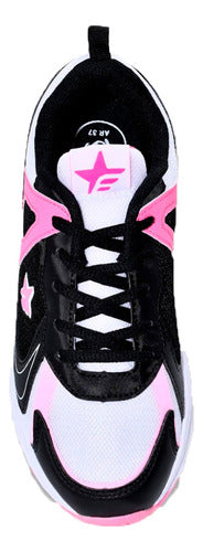 Footy Running Shoes Girl Junior H 2034 Black-Pink 2