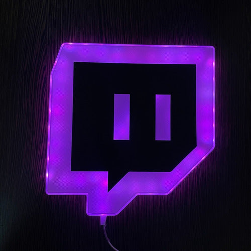 Cartel Led Rgb Logo Twitch 1