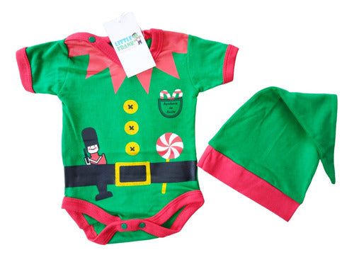 Christmas Baby Body Santa Claus or Elf with Hat - Premium Quality Cotton 5