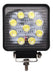 Lux Led Square 9 LED 27W Light Bar Pair Spotlights Ns Jeep 1