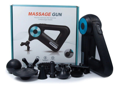 Massage Gun Triangular Rechargeable 12 in 1 0