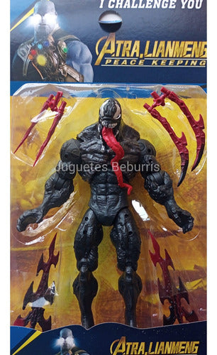 Excelente Muñeco Venom Articulado De 20 Cm Con Accesorios 2