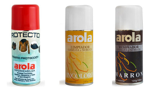 Arola Combo Protector + Cleaner + Suede Renovator 2