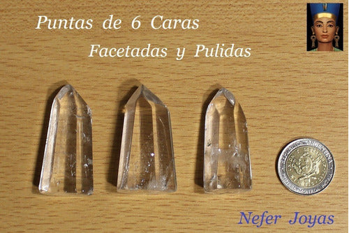 Natural Quartz Crystal Points with Flat Base - Tameana - Height 4.5 Cms 5