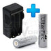 Ultrafirc 10 Rechargeable 18650 Batteries 3.7V 800mAh Dual Charger 1