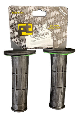 Universal Protaper Handlebar Grips Black/Green 2