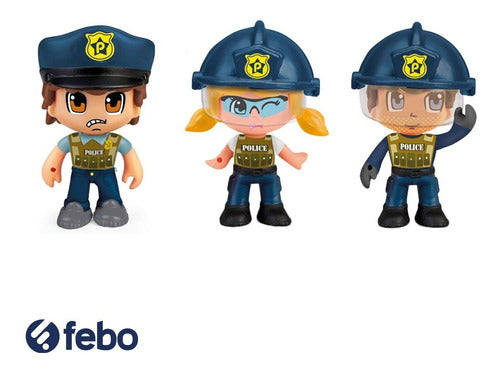 Pinypon Action Policeman + 3 Accessories Febo 2