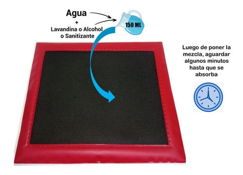 GlobalHome Tapete Alfombra Sanitizante Desinfectante Nonecesita Bandeja 1