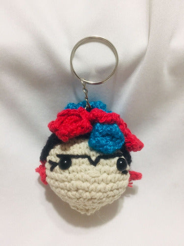 Tejidos Criss Llavero Frida Kahlo Amigurumi 5