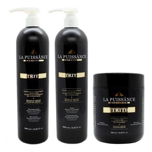 La Puissance Nutrition Shampoo Conditioner Mask Kit 0