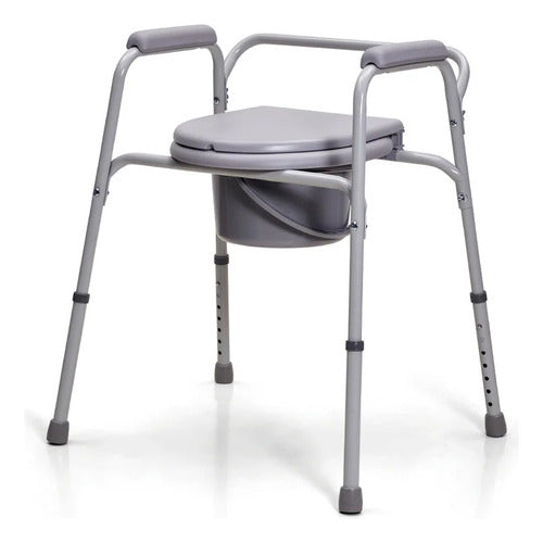 Silla Higienica Eleva Inodoro De Acero Regulable Aspen 4082 1