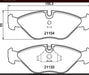 Fimpex Brake Pad Kit for All 4 Wheels for Saab 9000 9/85 0