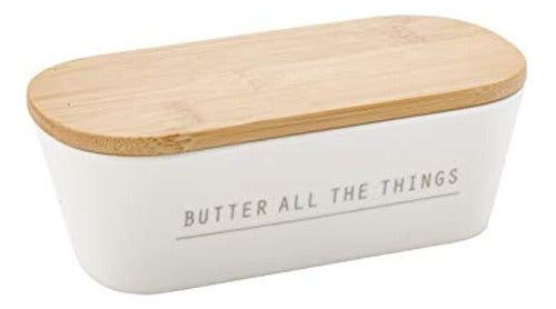 Tablecraft Butter Dish With Lid, 7.75 X 3.25 X 2.5, Melamine 0