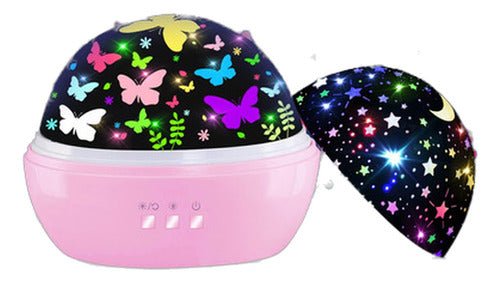 JKGIFTS Star and Butterfly Projector Night Light for Girls Room 0