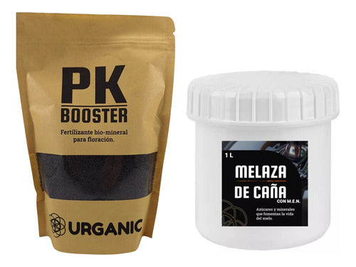 Fertilizante Pk Booster + Melaza Pura Urganic Para Floración 0