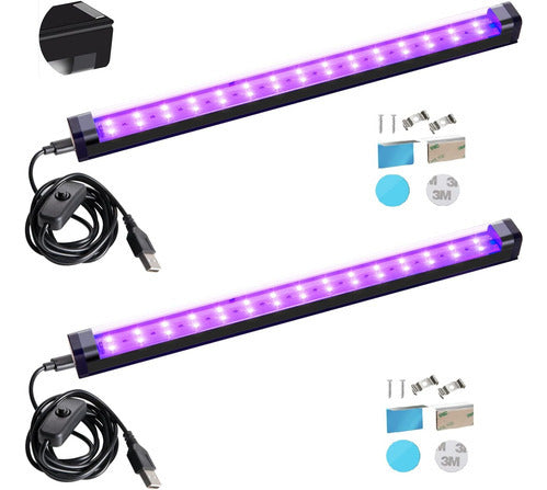 Luces Uv De Led Para Fiesta, 30cm, Pack De 2 Unidades 1