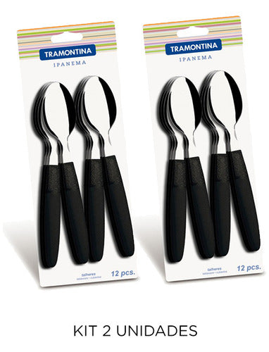 Tramontina Ipanema Black Spoon Set 12 Pcs. 0